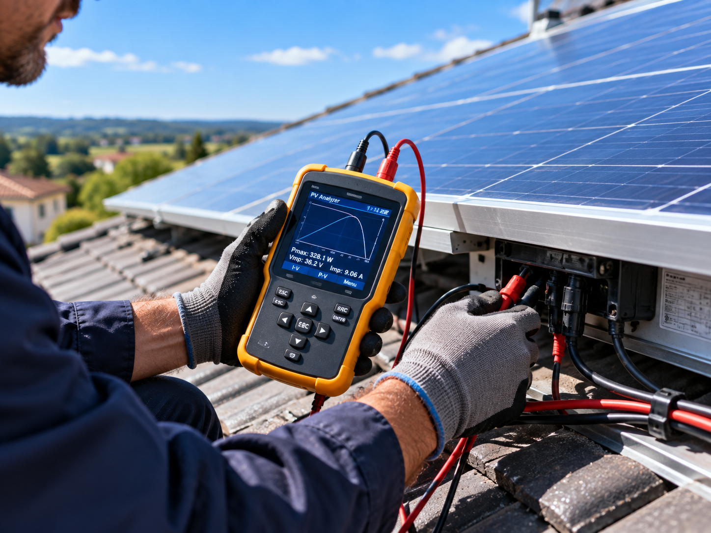Diagnostic panneau solaire