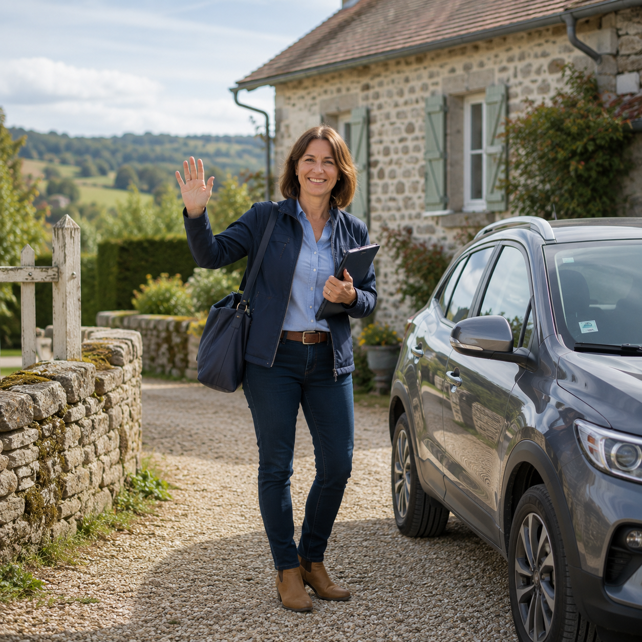 Conseiller Autonomie Solutions en tournée sur son secteur